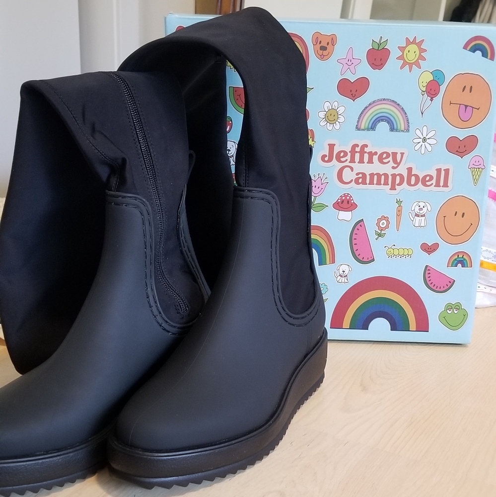 NWT Jeffrey Campbell Over the Knee Monsoon Boots